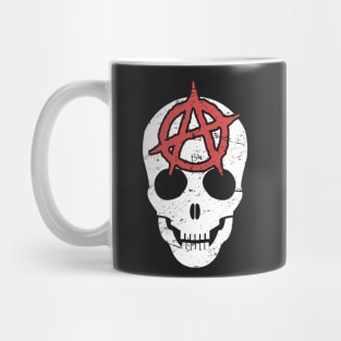 Distressed Anarchy Skull | Punk Rock Mug